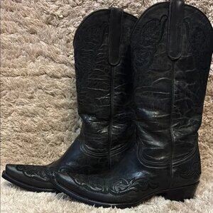 Black Western Cowboy Boots